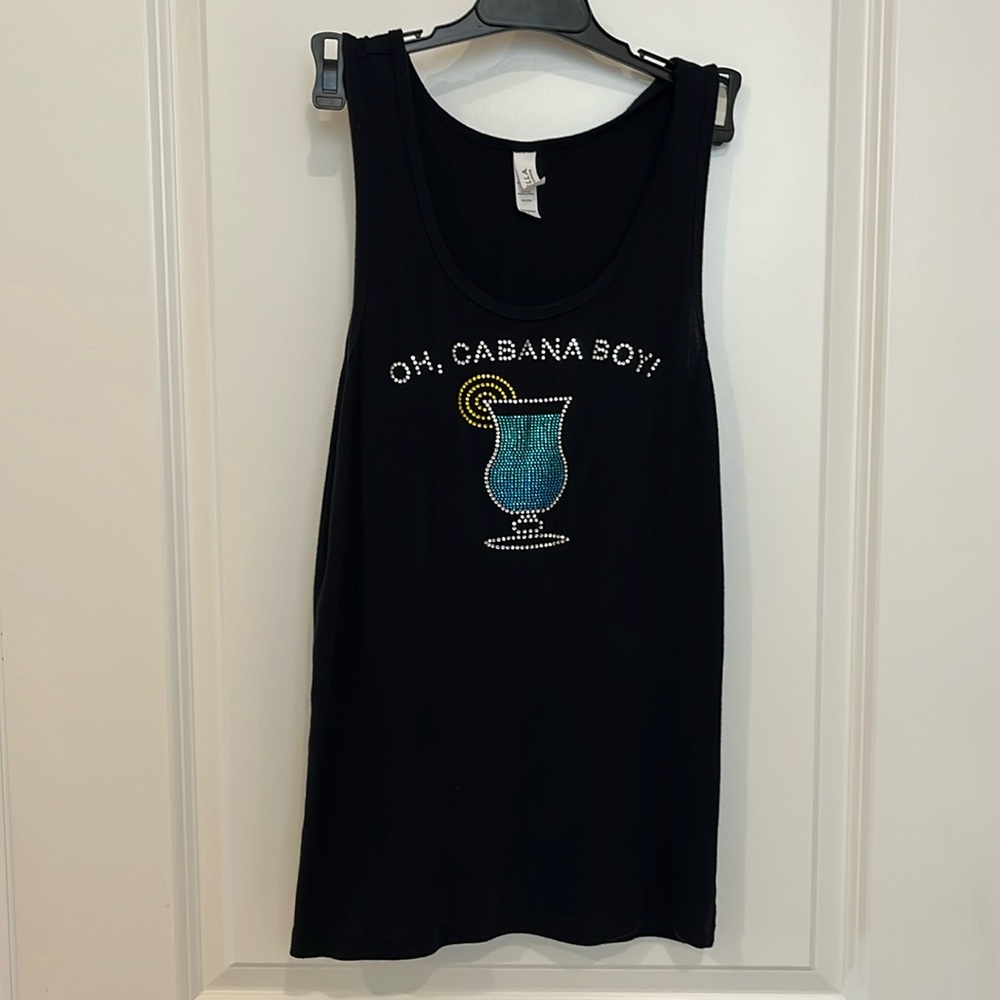 Black tank top